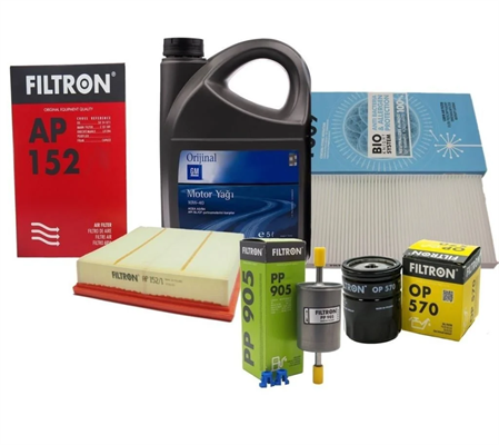 Opel Vectra B (1.6 / 2.0) Benzinli Periyodik Bakım Seti Gm 10w40 Yag ()