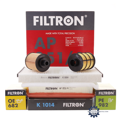 Opel Astra H Filtron 1.3 uyumlu Dizel Periyodik Bakım Filtre Seti (Yağ Filtresi Ufi Tip) Filtron