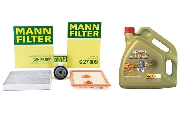 Volkswagen Golf 7 1.2 - 1.4 TSI Periyodik Bakım Seti Motor Yağlı Mann Castrol Motor Yağlı