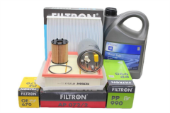 Opel Corsa D Filtron Z13DTJ Euro 4 Dizel Motor Bakım Seti Yağ Filtresi Tırnaklı GM 5W30 4 LT Yağlı 2010-2011