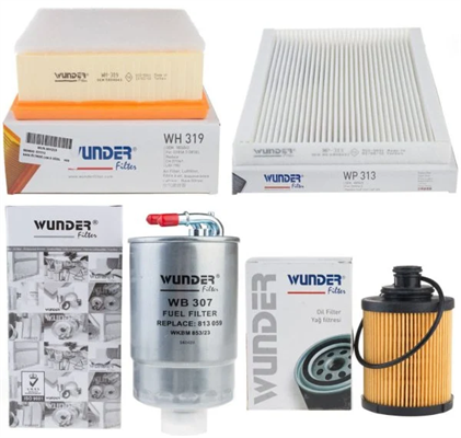 Opel Corsa D 1.3 Euro 4 Dizel Filtre Seti 2007-2009 Wunder Çıkıntılı Tip