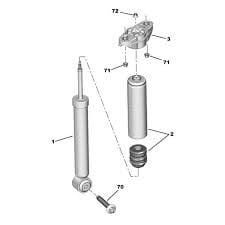 Opel Corsa F Arka Amortisör Orijinal 2020 -