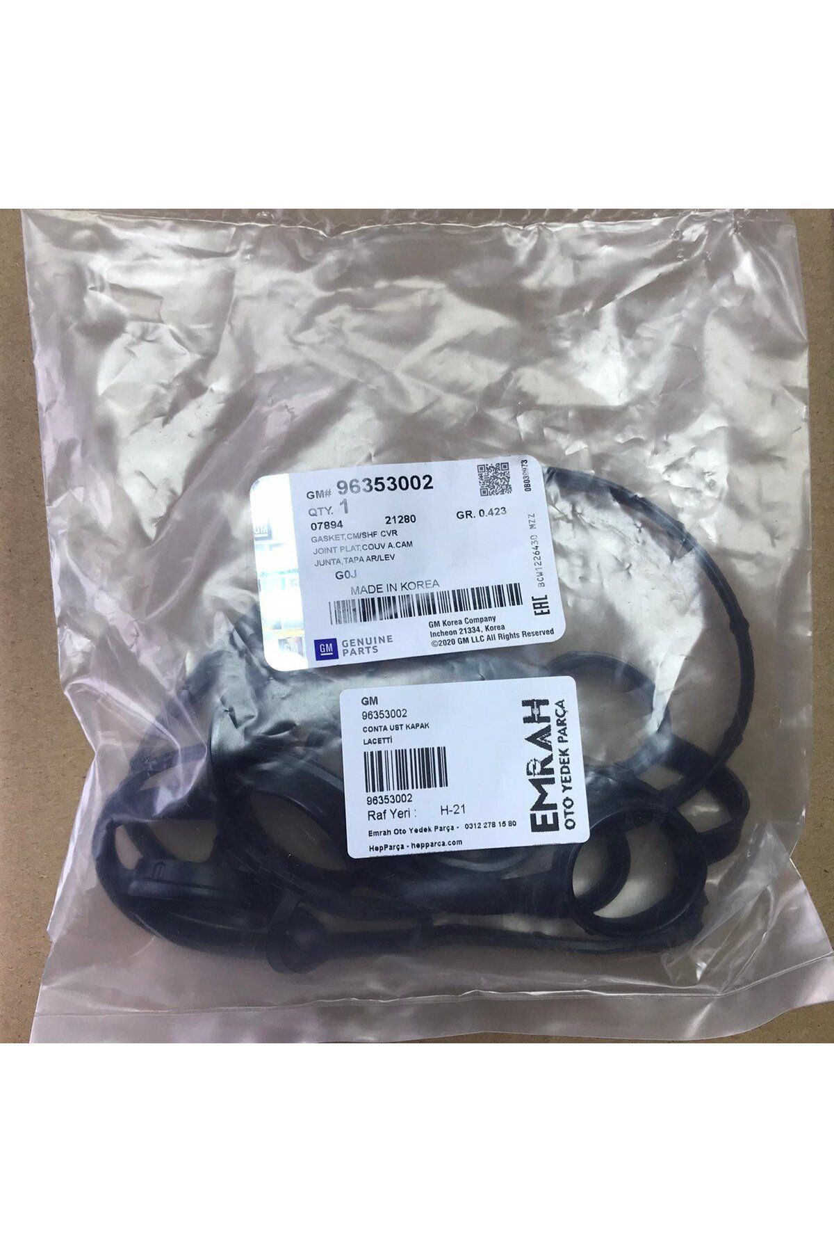 Chevrolet Lacetti 1.4 & 1.6 Üst Kapak Contası Orjinal Gm