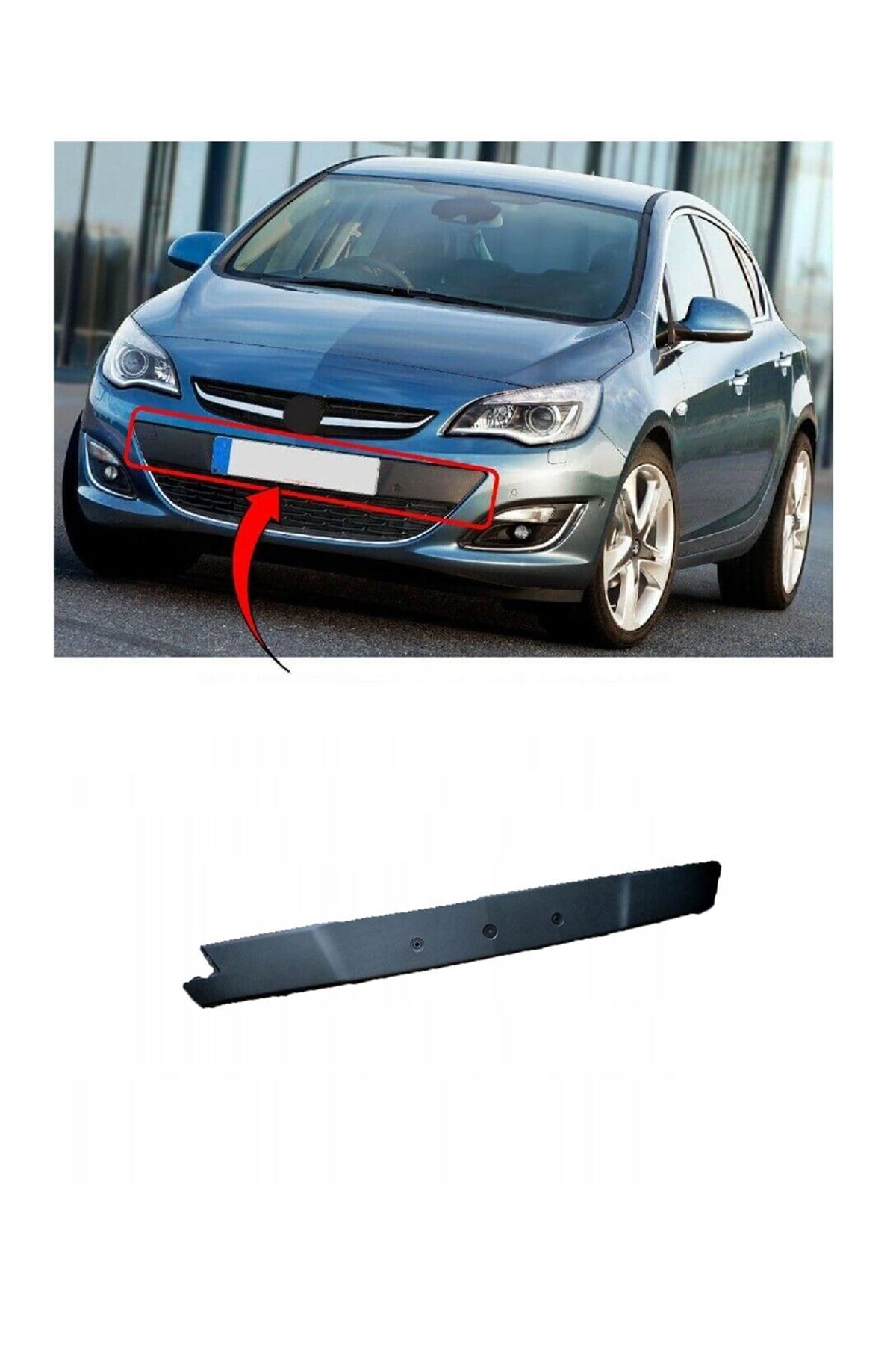 On Tampon Plakalık Astra J 2012 Model Üstü