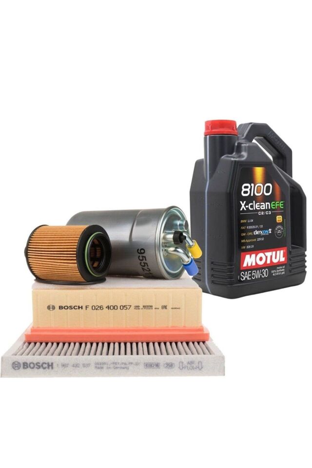 Opel Corsa D 1.3 Dizel Euro5 Motul Yağ Bosch Filtre Bakım Seti