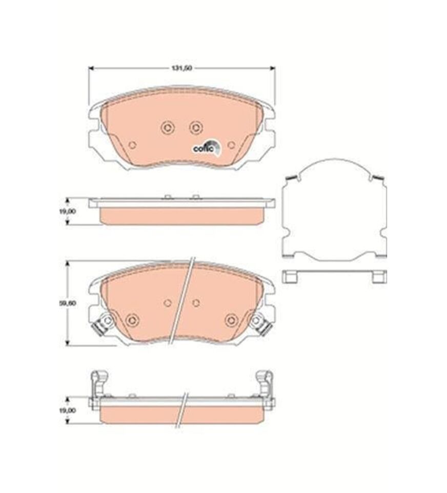 ÖN FREN BALATASI INSIGNIA A 08>17 MALIBU 12> SAAB 9.5 10>12 (296 mm 16 İNÇ JANT)