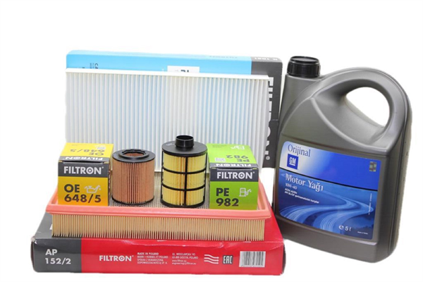 Opel Vectra C Filtron 1.9 Dizel Motor Bakım Seti GM 10W40 4 LT Yağlı