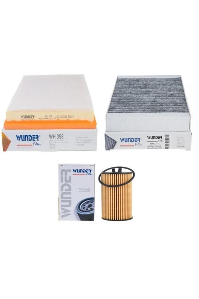 Opel Astra J 1.4 / 1.6 Turbo Periyodik Bakım Filtre Seti Wunder Marka