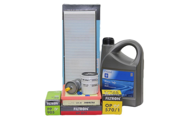 Opel Corsa B Filtron 1.4/ 1.6 Benzinli Motor Bakım Seti GM 10W40 4 LT Yağlı