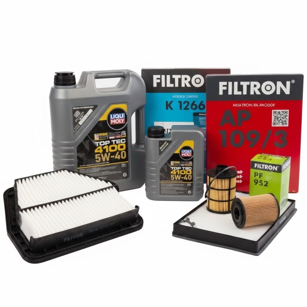 Chevrolet Captiva C100 2.0 Dizel Periyodik Bakım Seti Filtron Filtre / Liqui Moly 5W40 4100 6 LT Motor Yağlı 2007-2011