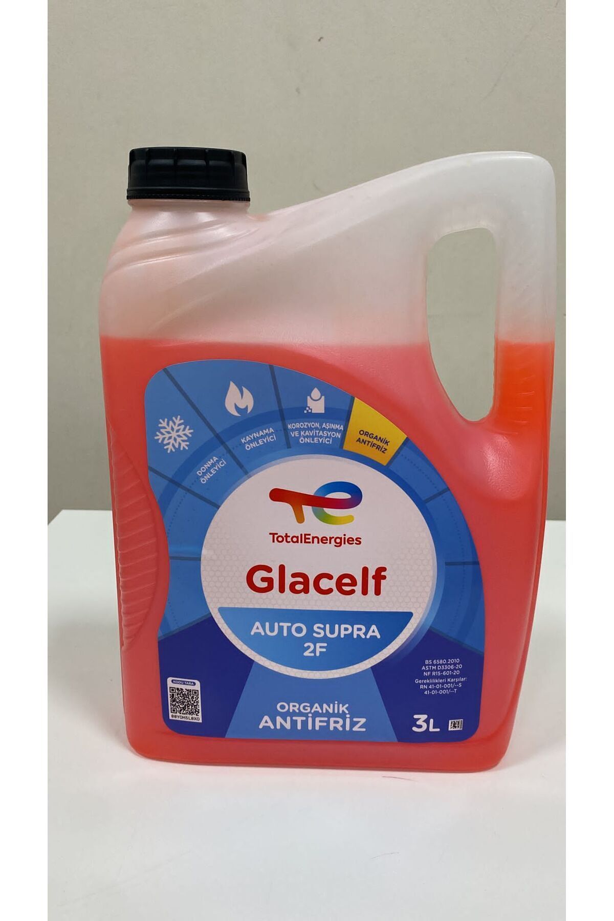Kırmızı Organik Glacelf 2f Supra 3lt Kırmızı Organic Antifriz