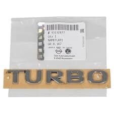 Opel Astra K Kasa Turbo Yazı Krom Orjinal