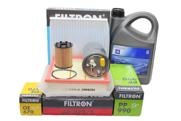 Opel Corsa D Filtron Z13DTJ Euro 4 Dizel Motor Bakım Seti Yağ Filtresi Çıkıntılı GM 5W30 4 LT Yağlı