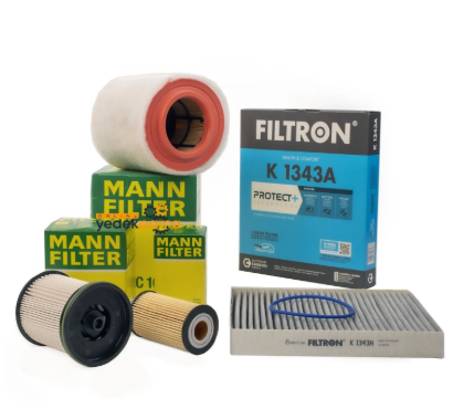 Opel Astra K 1.6 Dizel Bakım Filtre Seti Mann (Polen Karbonlu Filtron)