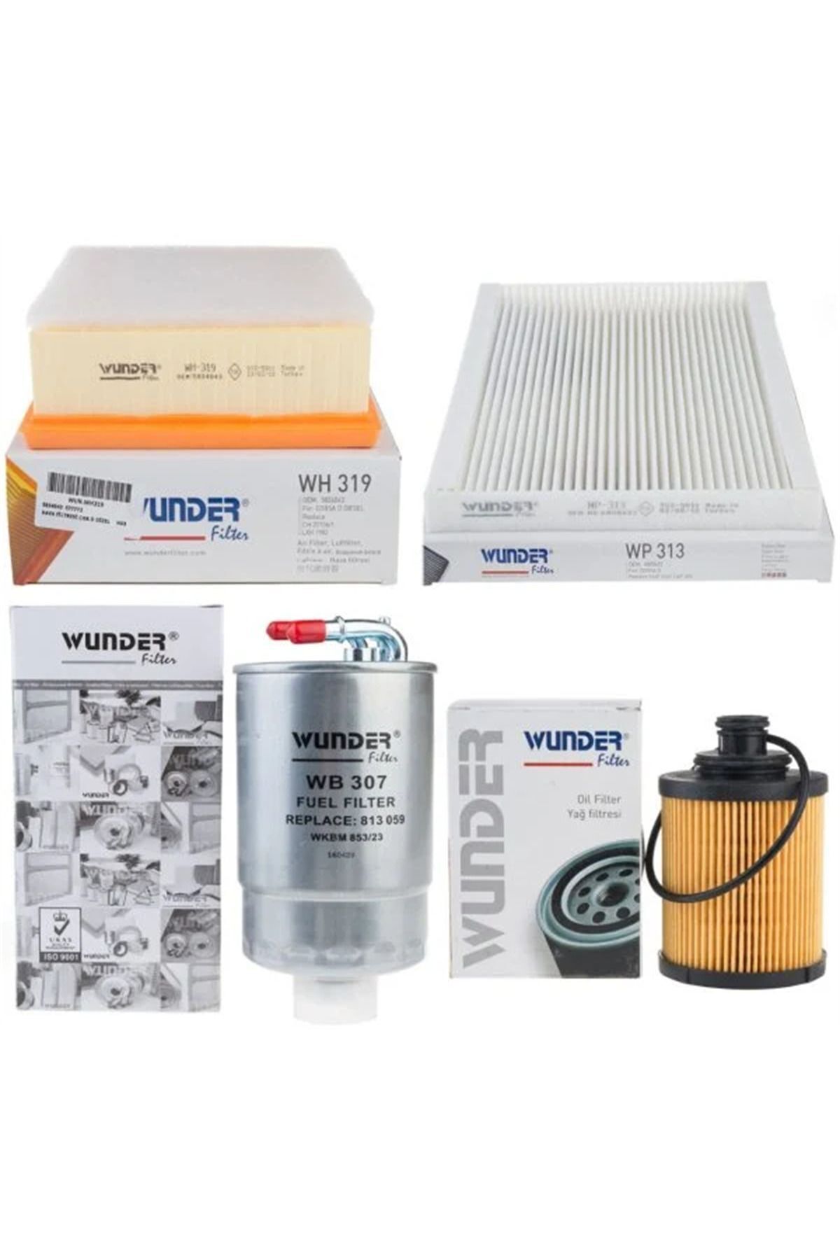 Opel Corsa D 1.3 Euro 4 Dizel Filtre Seti 2007-2009 Wunder Çıkıntılı Tip