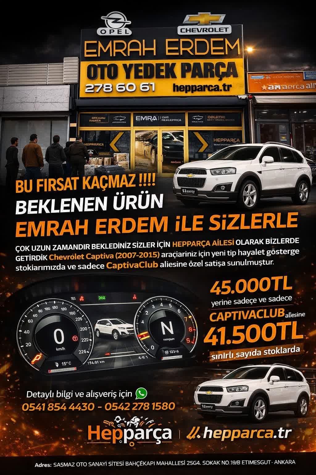 Captiva C100-C140 Hayalet Gösterge