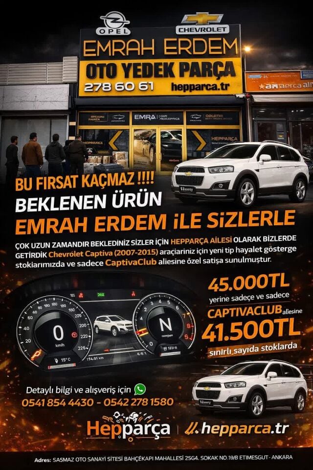 Captiva C100-C140 Hayalet Gösterge