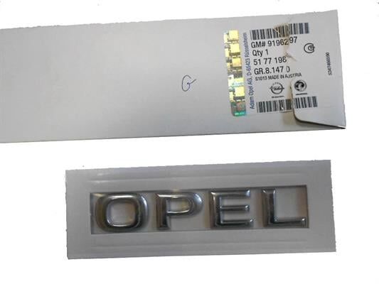 Opel Meriva Bagaj Kapağı Opel Yazısı Orjinal Gm Marka