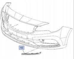 Opel Astra K Sağ Sis Lamba Alt Plastik Çıtası Orijinal