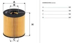 YAĞ FİLTRESİ 207 206 307 BOXER III NEMO BİPPER TRANSİT V-347