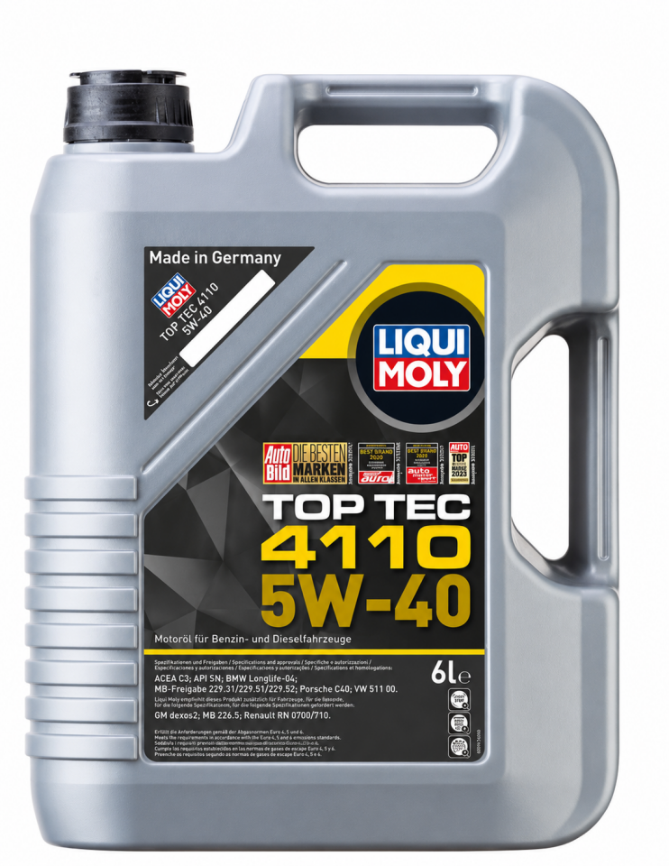 Liqui Moly Toptec 4100 5w40 6 Litre Motor Yağı