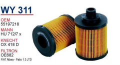 Opel Combo C 1.3 Dizel UFİ Tip Yağ Filtresi Wunder