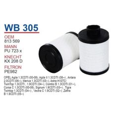 Opel Combo C 1.3 Dizel Mazot Filtresi Wunder Marka