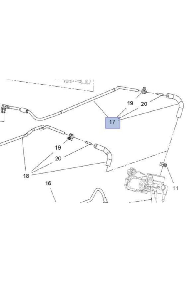 Opel Astra H 1.6 Benzinli Motor Gaz Kelebek Hortumu Ibraş Ibr-21618-2