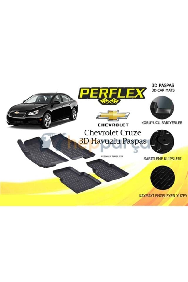 Chevrolet Cruze 3d Havuzlu Paspas Takımı Perflex