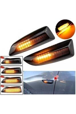 Opel Astra K Siyah Renk Çamurluk Sinyali Sağ ve Sol