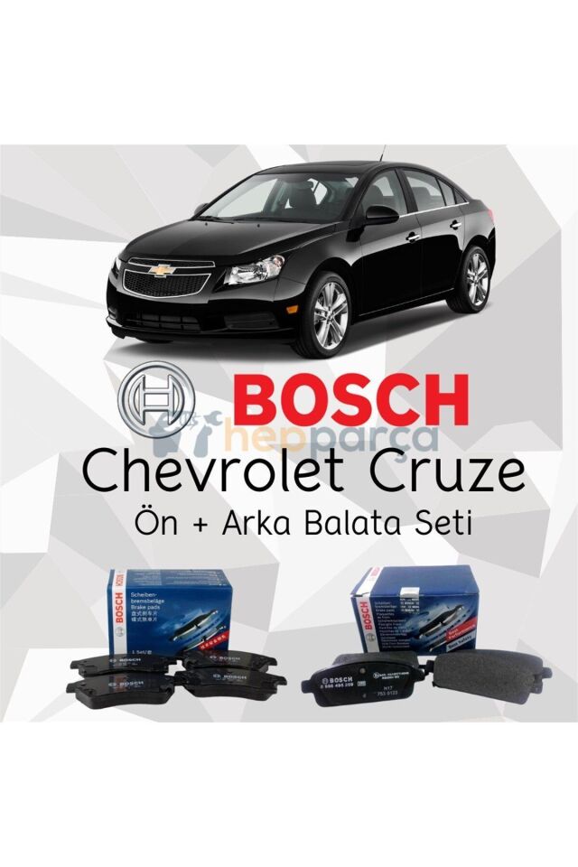 Chevrolet Cruze Bosch Ön Arka Fren Balata Seti