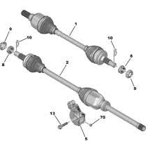Opel Mokka 2021- Sağ Aks Komple Orjinal