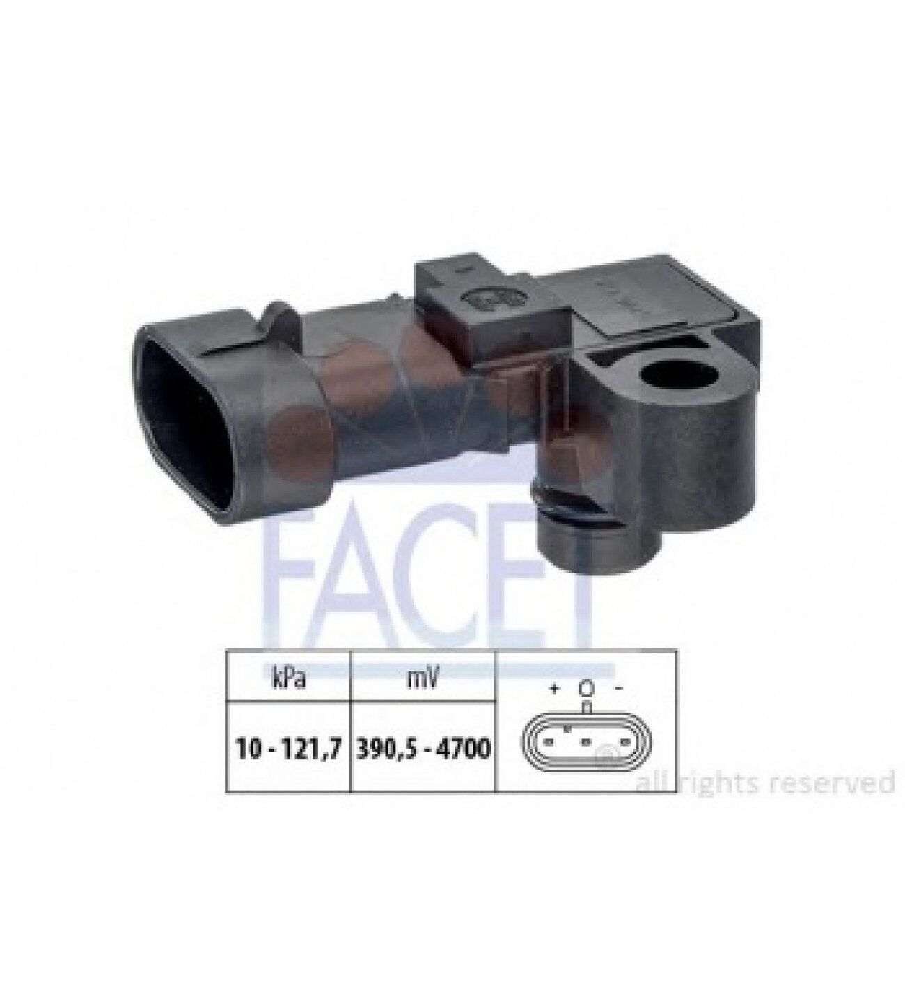 FACET 103196-SENSÖR EMME BASINÇ-12 38 394-ASTRA H-CRUZE A16XER-Z16XER-A18XER-LDE-2H0