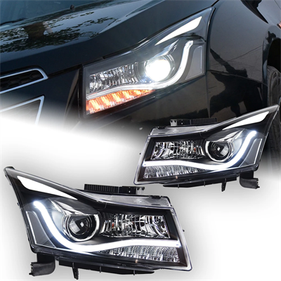 Chevrolet Cruze Uyumlu Kaşlı Led Far Takımı Bi-Xenon