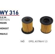 Opel Astra K 1.5 Dizel Yağ Filtresi
