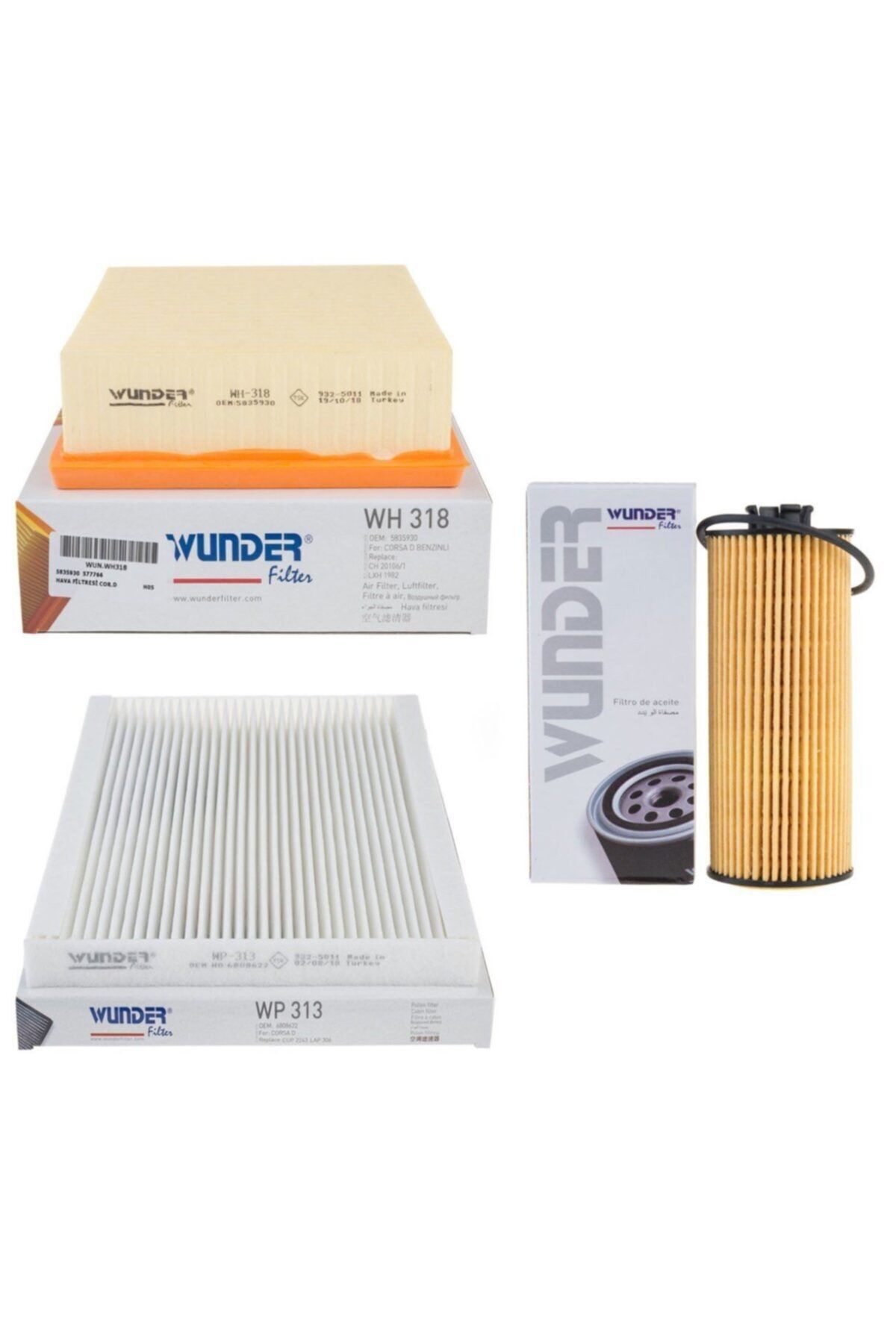 Opel Corsa E 1.2/1.4 Bakım Seti Otomatik Vites Wunder Marka