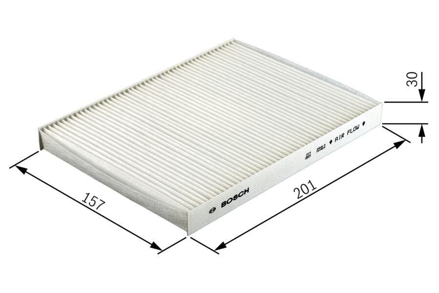 POLEN FİLTRESİ P207 1.4-1.4HDI-1.6HDI-1.4 16V-1.6 16V 06> C3 II 1.4-1.4HDI-1.6HDI 09>