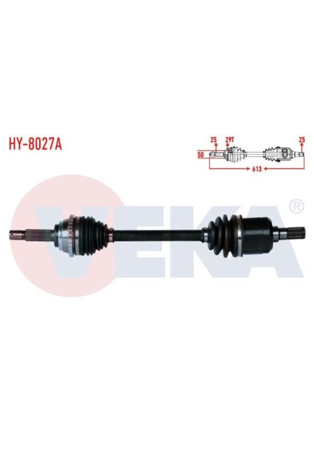 Komple Aks Sol On Abslı 29 Dıs Uzunluk 613mm Hyundaı Accent Admıre 1.3 - 1.5 - 1