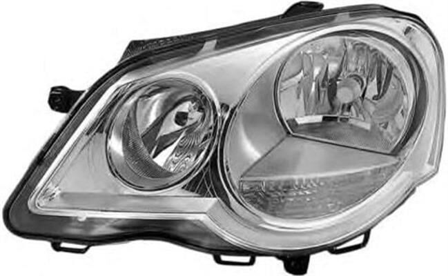 Volkswagen Polo 2005 - 2009 Uyumlu Far Komple Sol Depo Marka 6q1941008aj