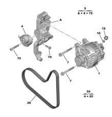 Opel Grandland X 1.2i V Kayış Seti Orijinal