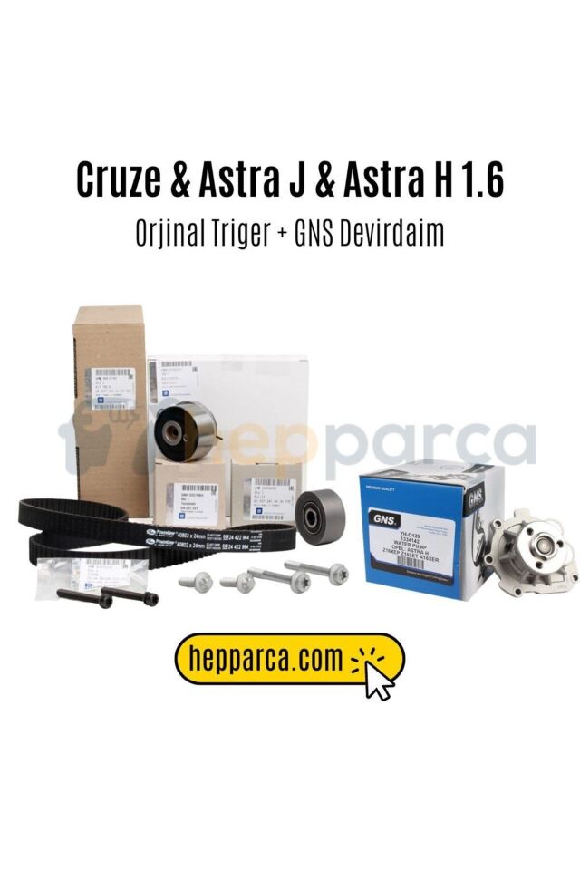 Chevrolet Cruze 1.6 Orjinal Triger Seti Ve Gns Devirdaim Seti