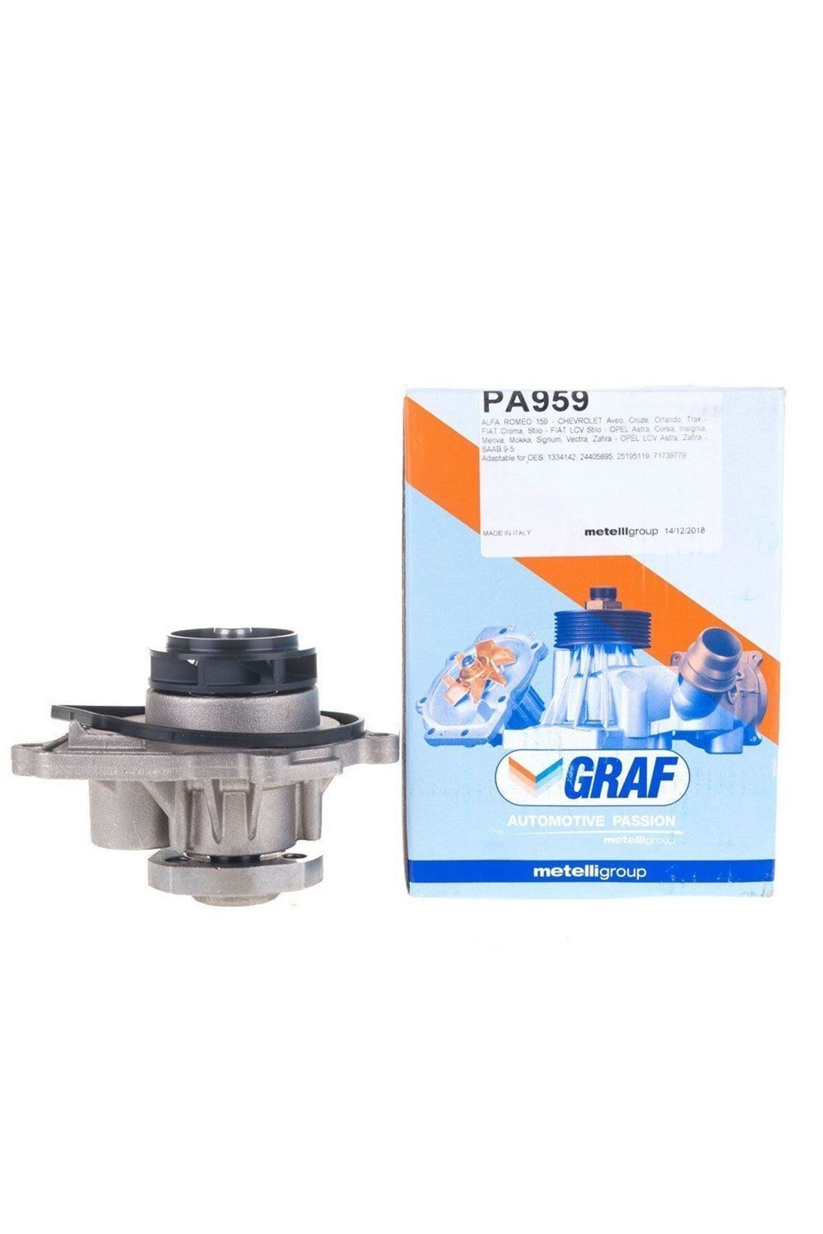 Chevrolet Cruze 1.6 1.8 Benzinli Devirdaim Su Pompası Graf