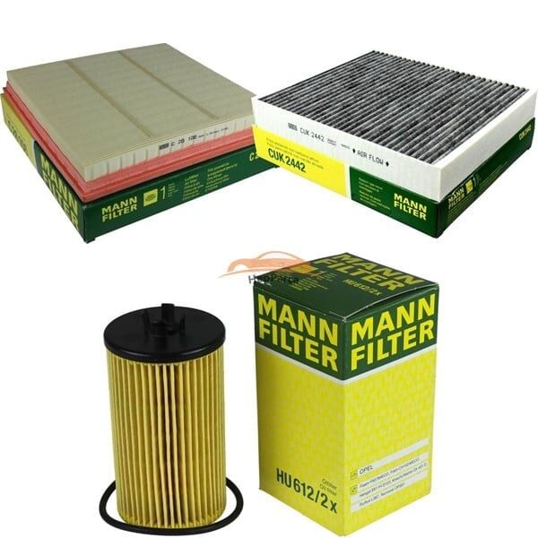 Chevrolet Cruze 1.6 MANN Periyodik Bakım Filtre Seti (Karbonlu Polen)