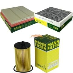 Chevrolet Cruze 1.6 MANN Periyodik Bakım Filtre Seti (Karbonlu Polen)