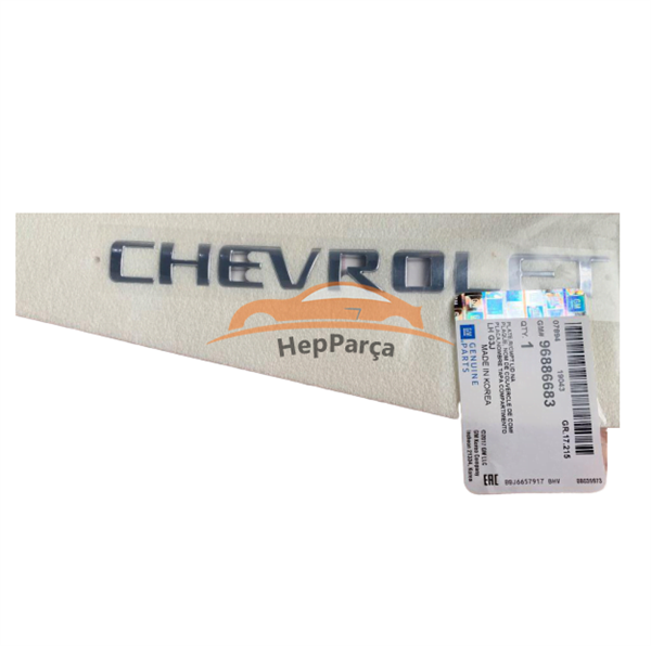 Chevrolet Cruze için \'\'Chevrolet\'\' Yazısı