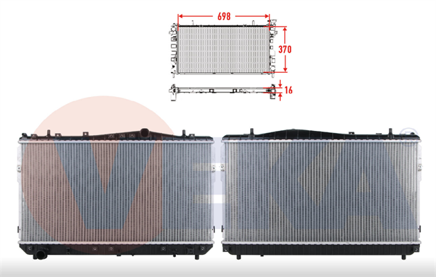 Chevrolet Lacetti Manuel Su Radyatörü Brazing İthal