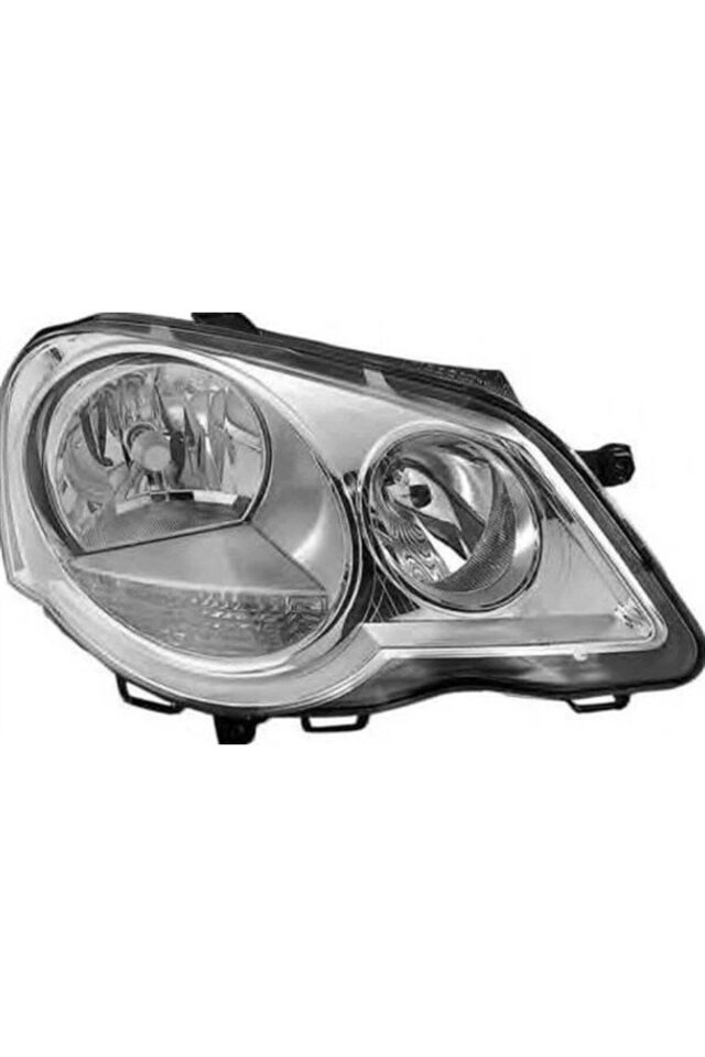 Volkswagen Polo 2005 - 2009 Uyumlu Far Komple Sol Depo Marka 6q1941008aj