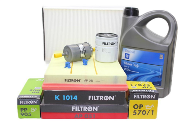Opel Astra G Filtron Benzinli Motor Bakım Seti Polen Uzun Tip GM 10W40 4 LT Yağlı (FİLT.AST.G)