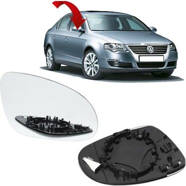 GOLF5 JETTA5 PASSAT6 SHARAN ELEKTRİKLİ AYNA CAMI 03-09 SAĞ 2003>2009