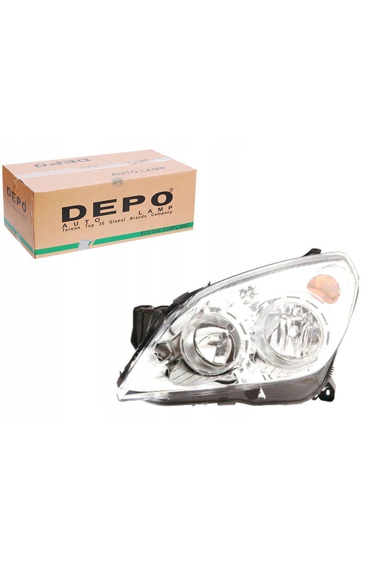 Opel Astra H Sol (Şöför Tarafı) Kromlu Far DEPO Marka